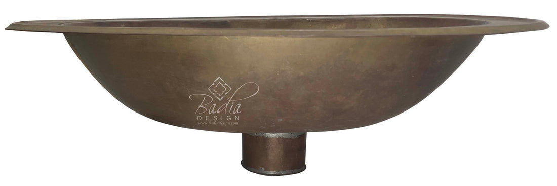 Oval Shaped Bronze Color Sink