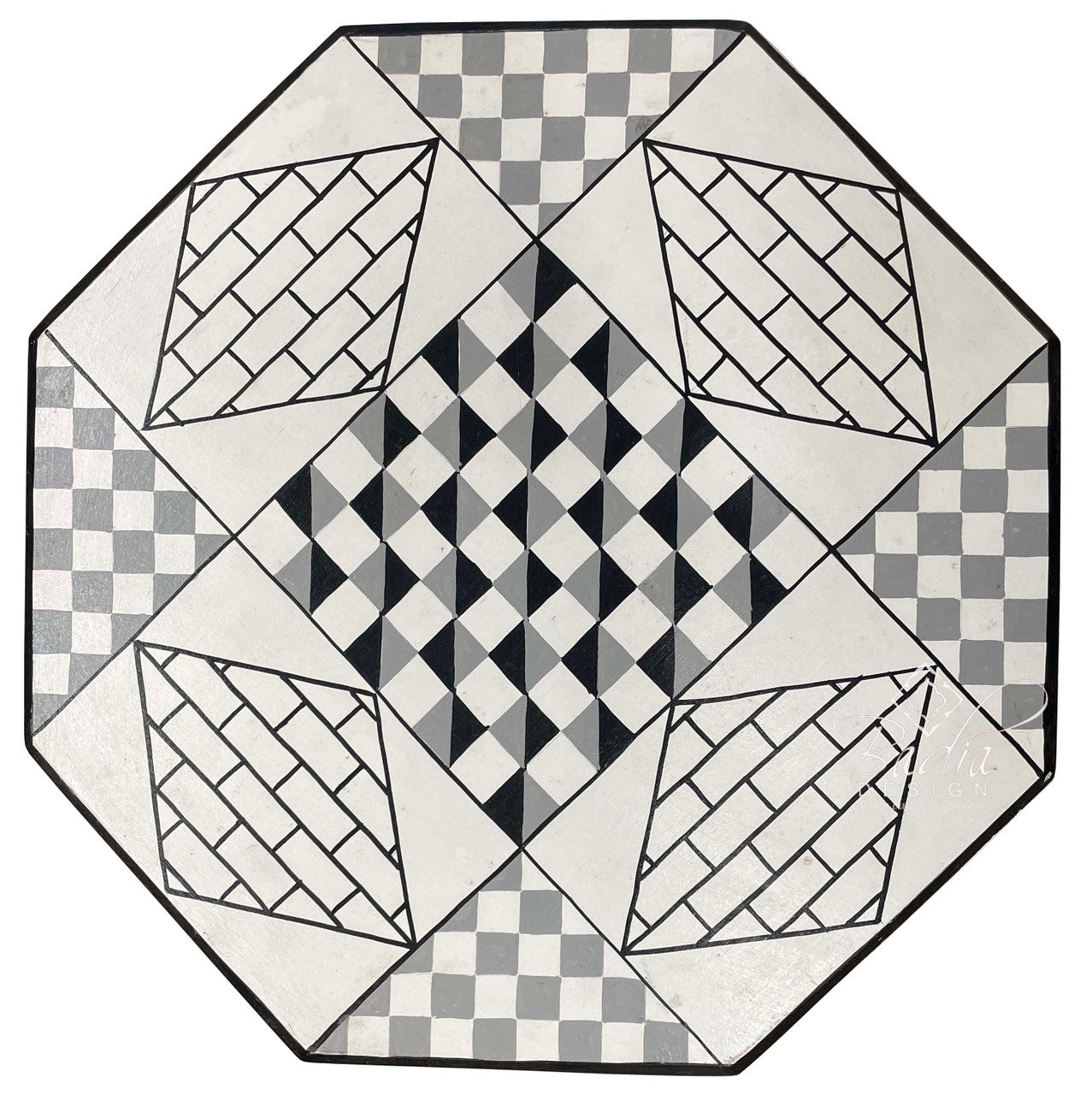 Multi Color Hand Painted Side Tables