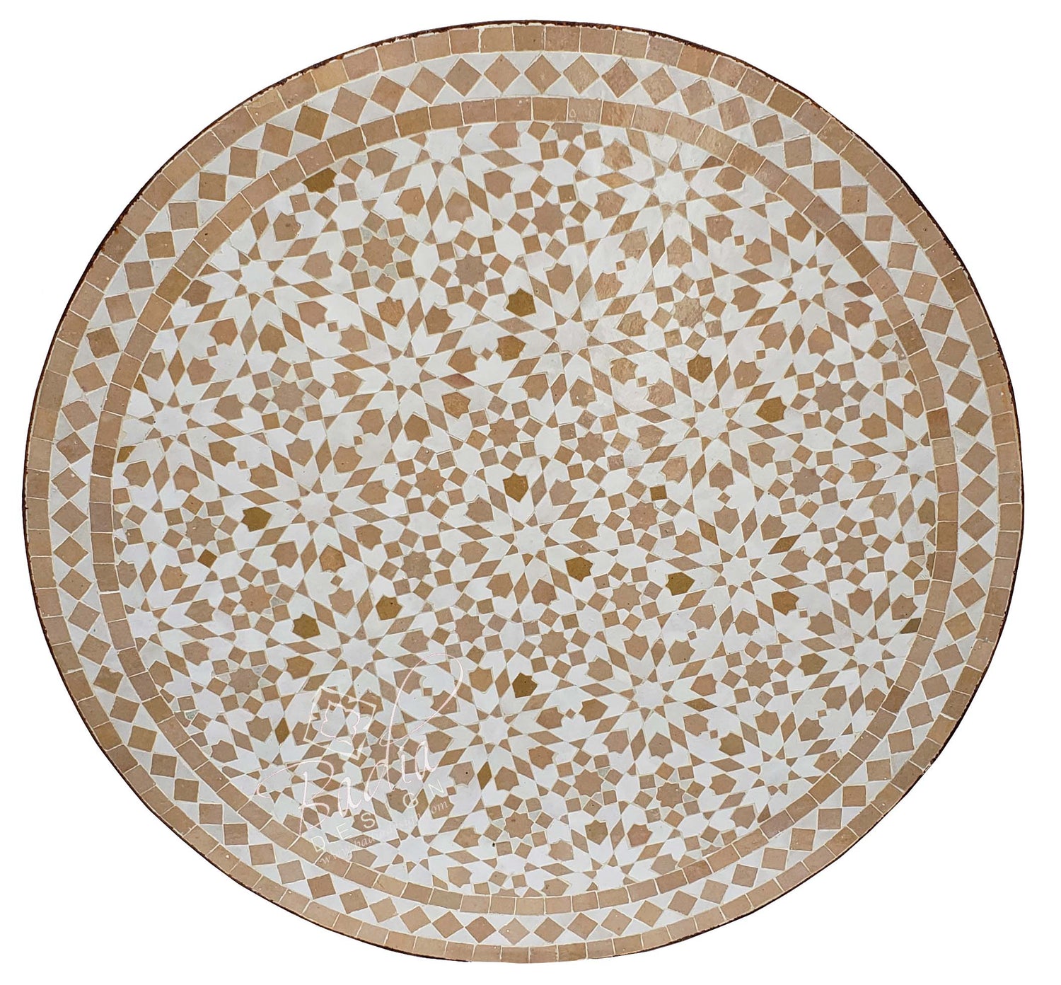 32" Moroccan Mosaic Tile Table Top
