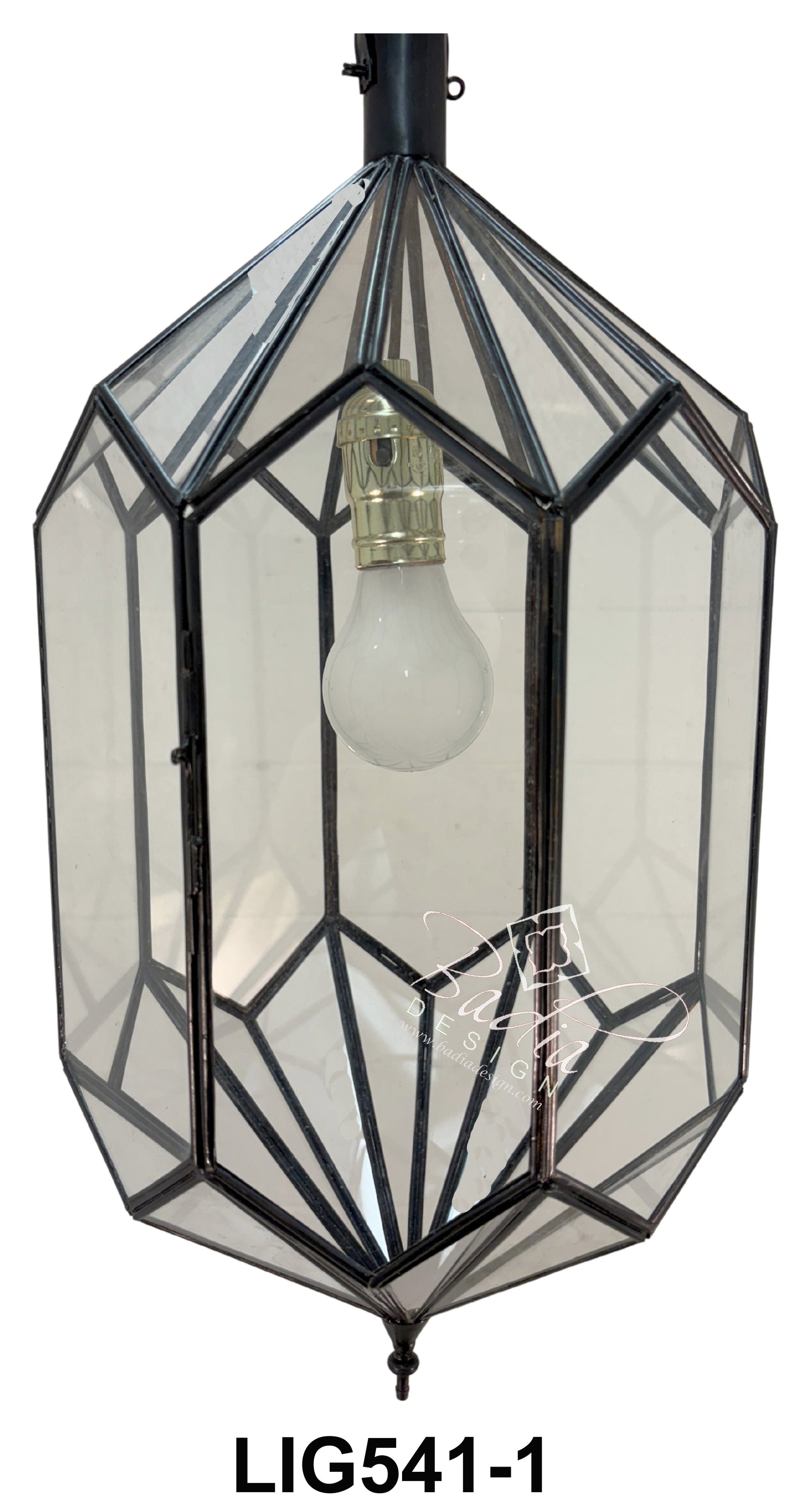 Clear Glass Moroccan Pendant Light Fixture