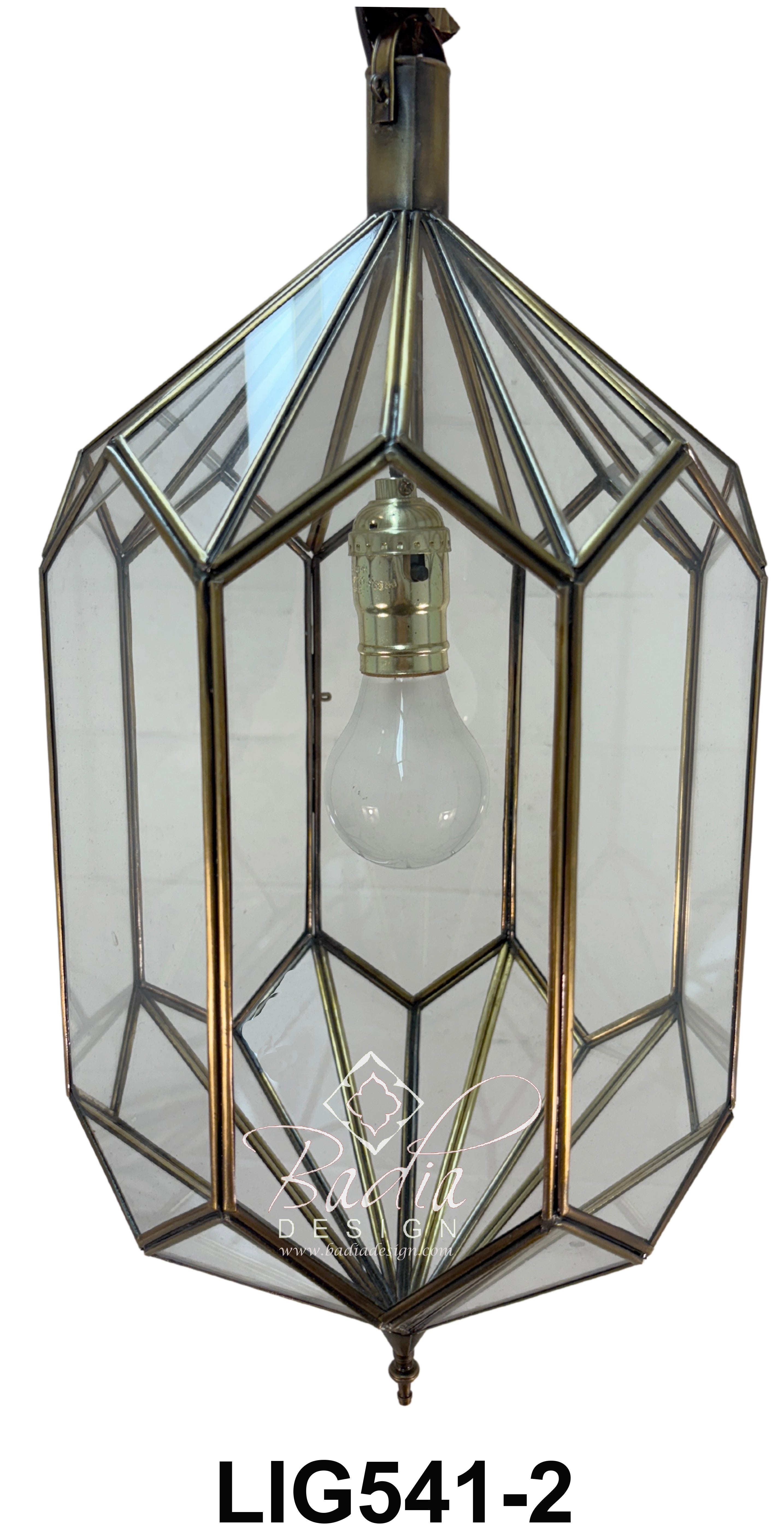 Clear Glass Moroccan Pendant Light Fixture