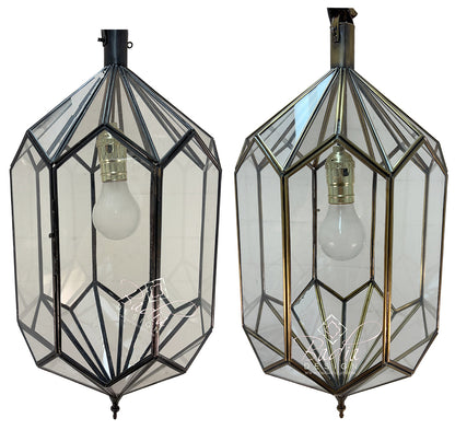 Clear Glass Moroccan Pendant Light Fixture