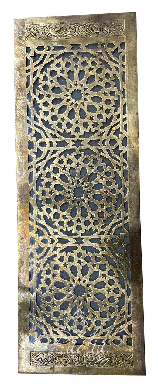 Rectangular Shaped Brass Wall Sconce