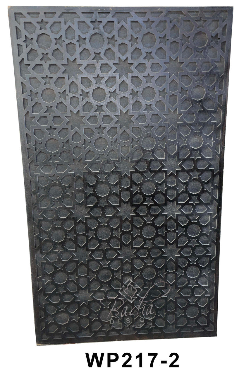 Rectangular Hand Carved Wooden Panel