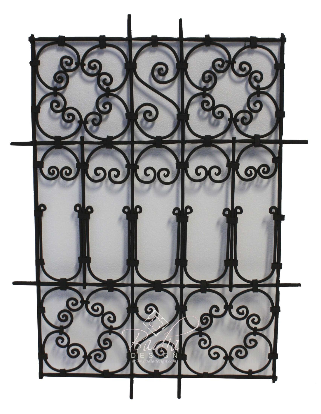 Rectangular Shaped Wrought Iron Panel