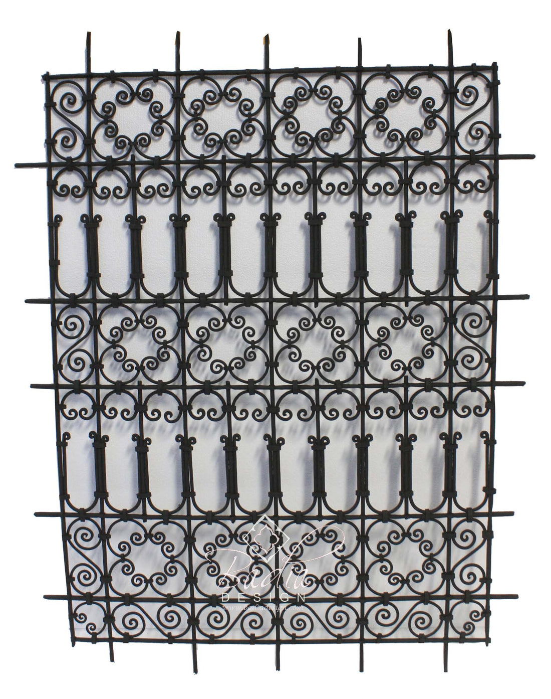 Rectangular Shaped Wrought Iron Panel