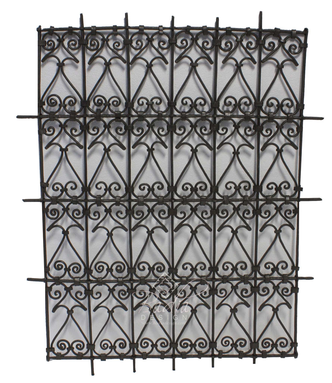 Rectangular Shaped Wrought Iron Panel