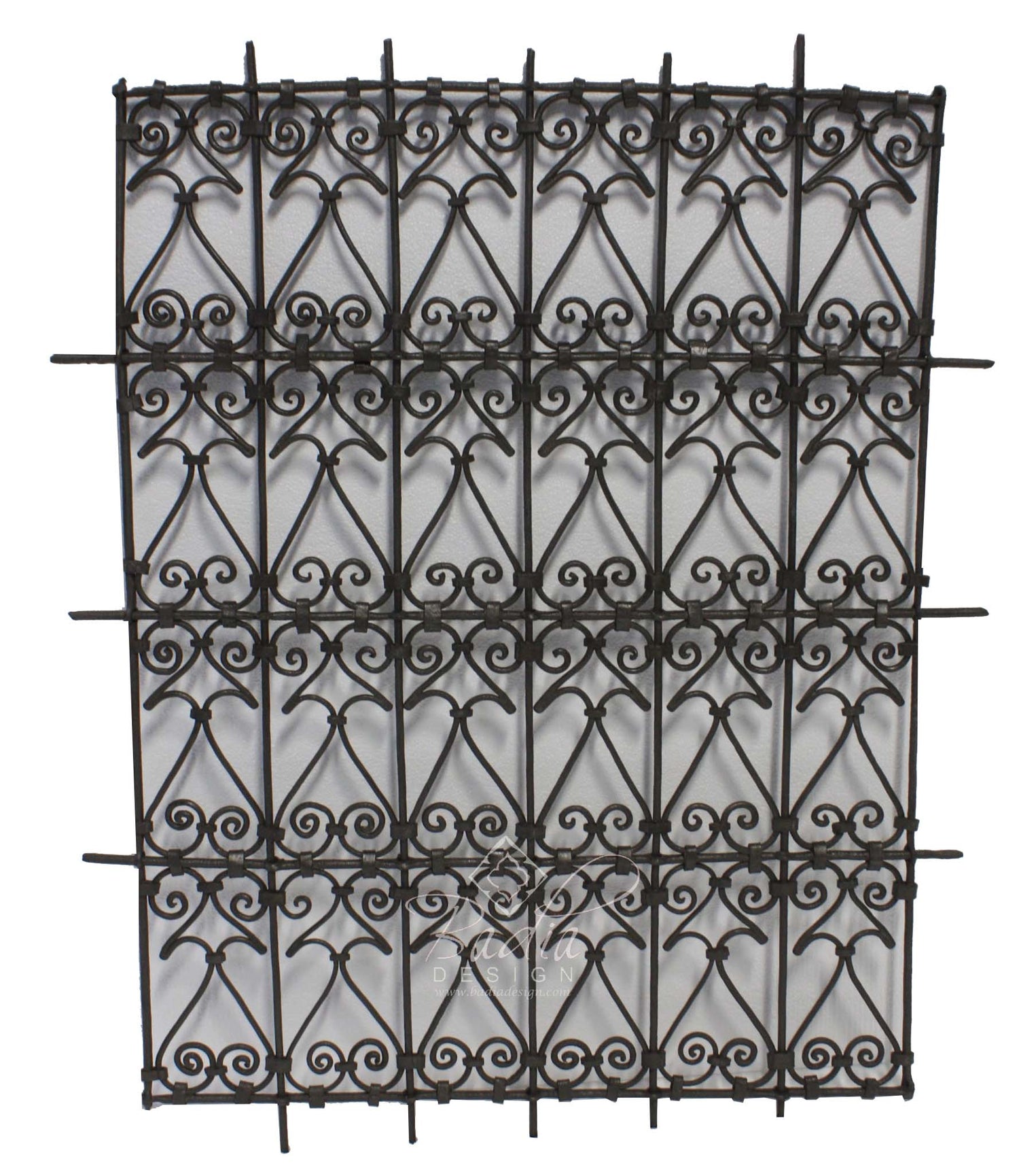 Rectangular Shaped Wrought Iron Panel