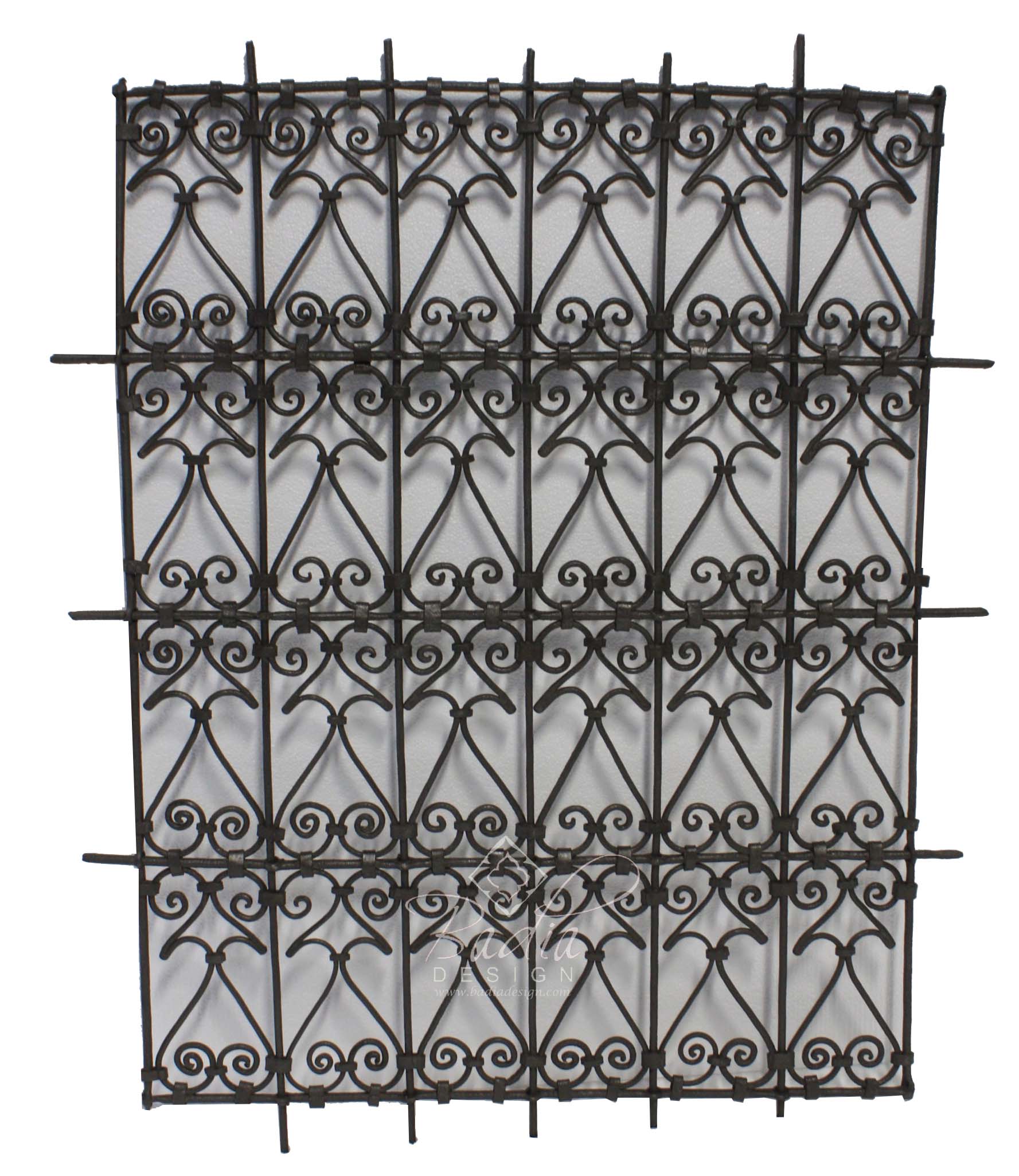Rectangular Shaped Wrought Iron Panel