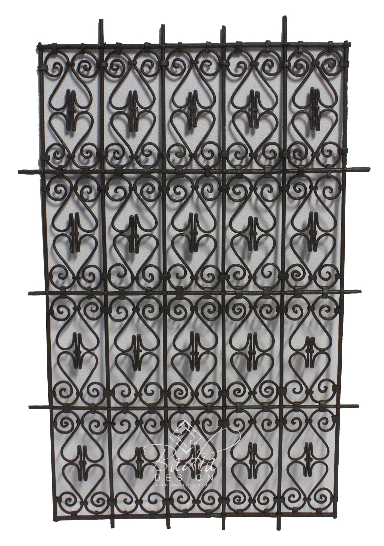 Rectangular Shaped Wrought Iron Panel