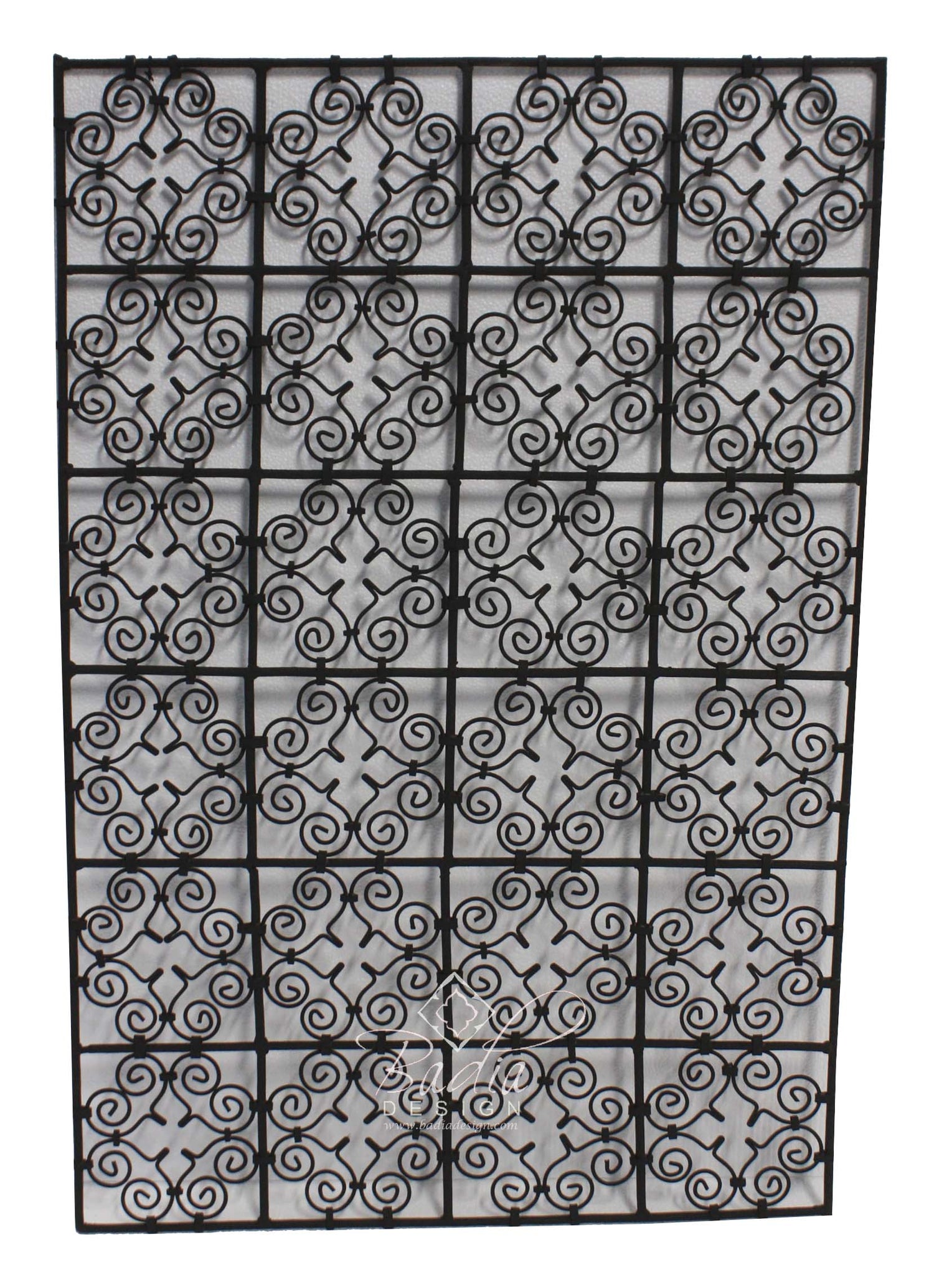 Rectangular Shaped Wrought Iron Panel