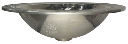 Round Moroccan Engraved Silver Sink Bowl