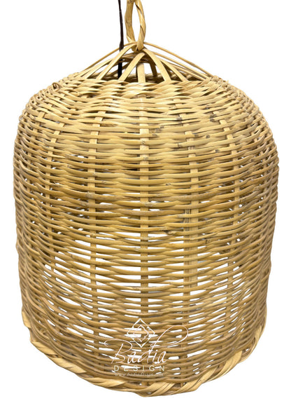 Rounded Dome Shaped Raffia Lantern