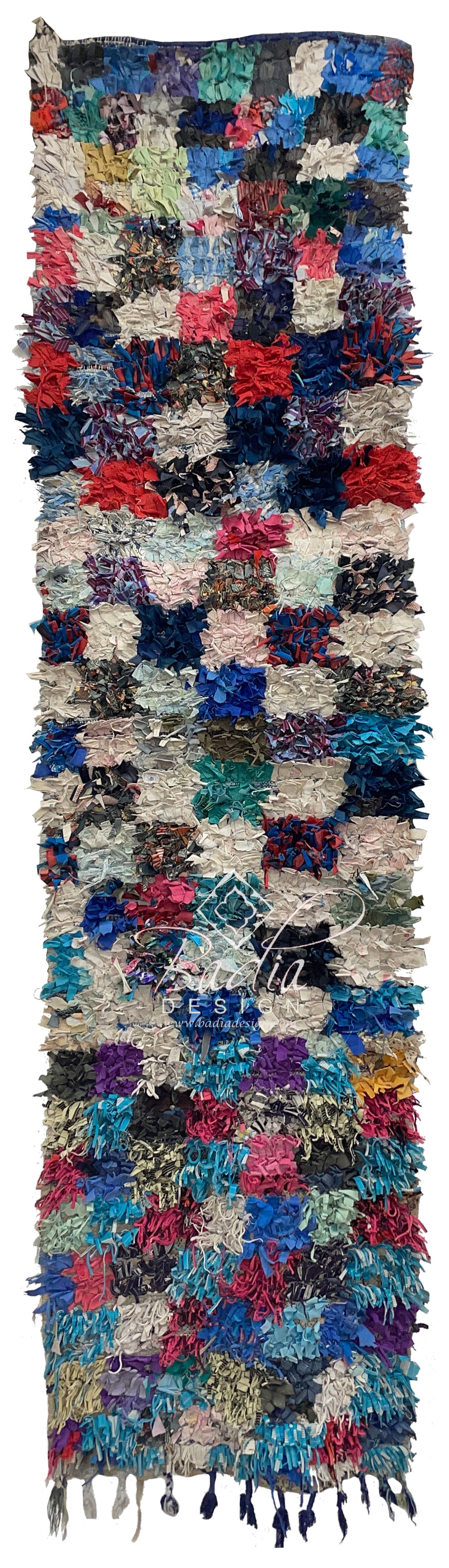 Long Vivid Color Shaggy Rug