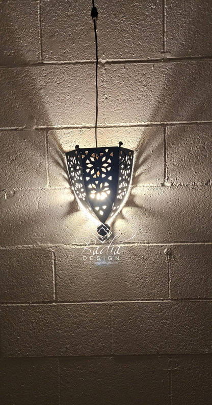 Rustic Moroccan Iron Wall Sconce