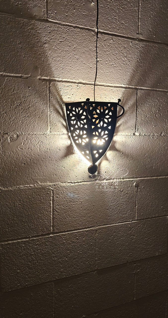 Rustic Moroccan Iron Wall Sconce