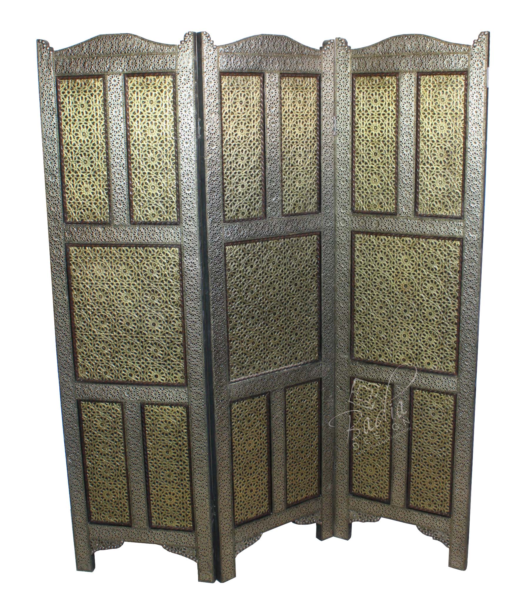 Silver Embossed Nickel Screen Divider