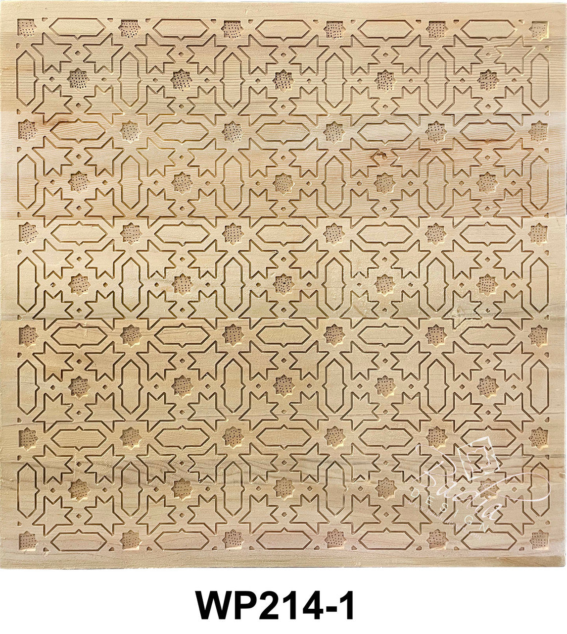 Square Hand Carved Wooden Panel