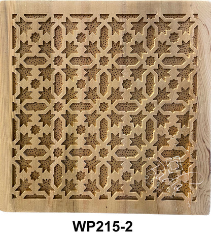 Square Hand Carved Wooden Panel