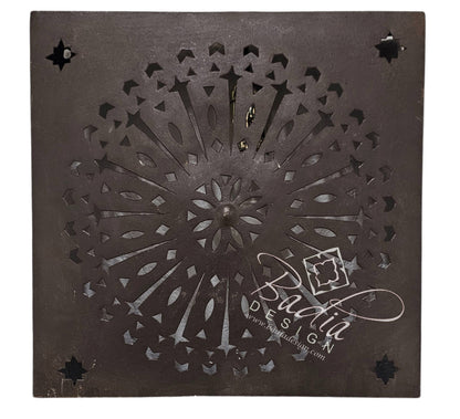 Square Rustic Iron Wall Sconce