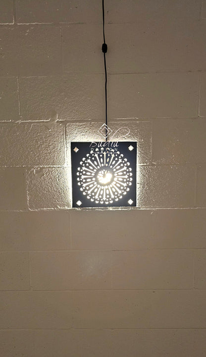 Square Rustic Iron Wall Sconce