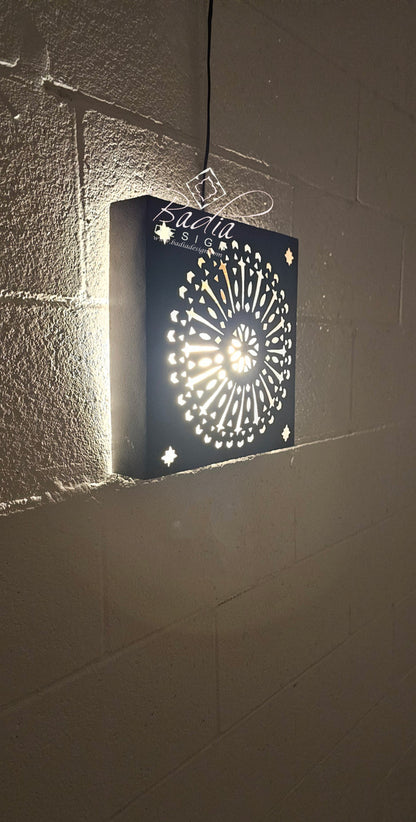 Square Rustic Iron Wall Sconce