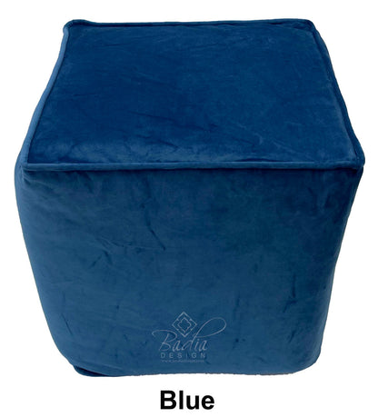 Square Shaped Fabric Ottoman