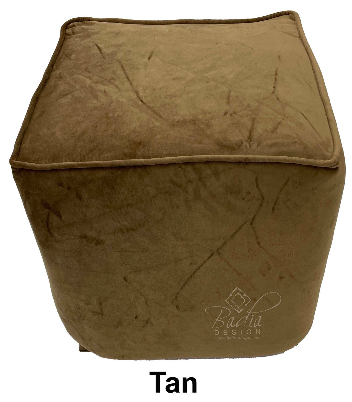 Square Shaped Fabric Ottoman