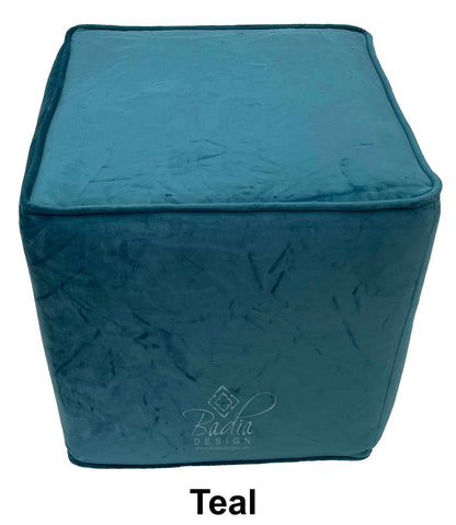 Square Shaped Fabric Ottoman