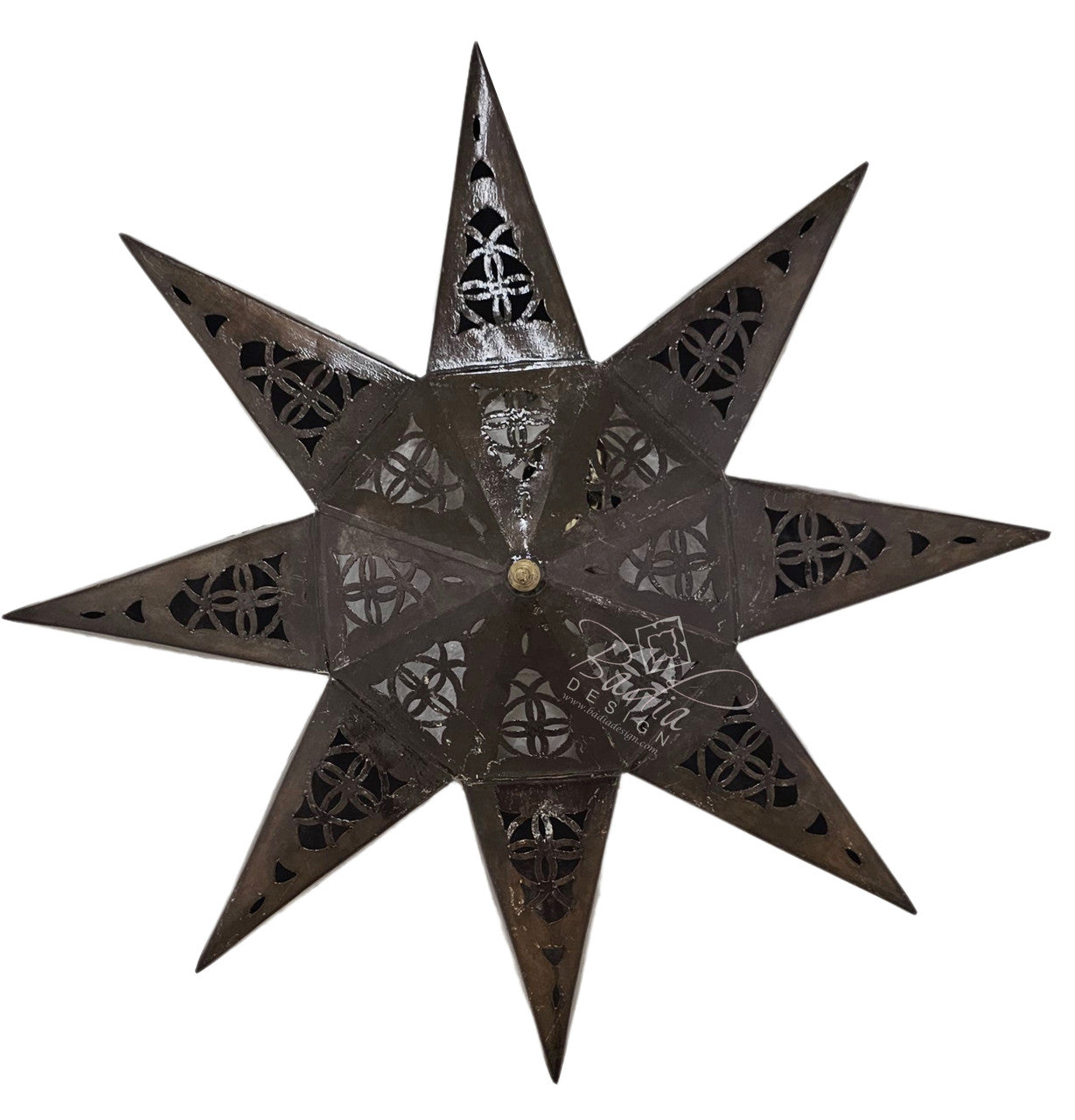 Star Shaped Metal Wall Sconce