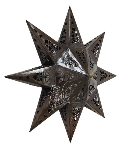 Star Shaped Metal Wall Sconce