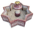 Moroccan Multi-Color Mosaic Star Shaped Floor Water Fountain