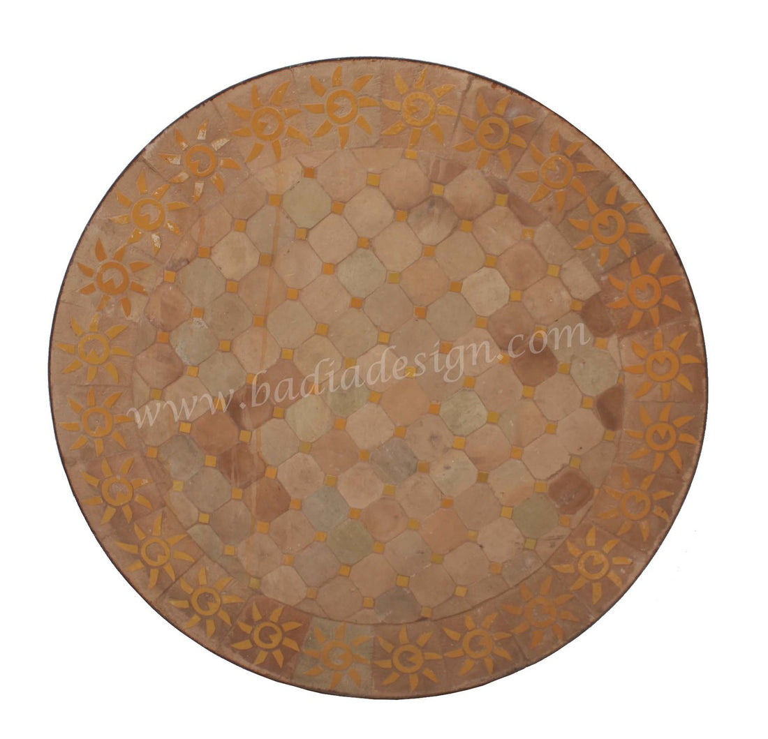 32" Intricately Designed Tile Table Top