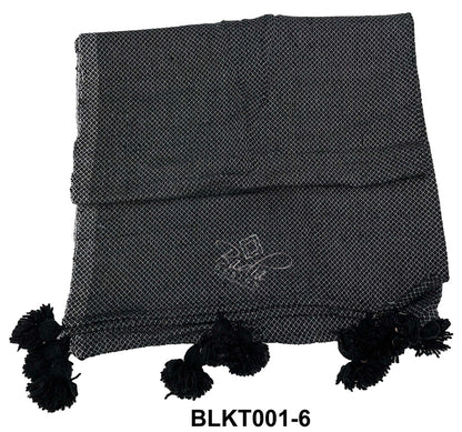 Throw Blankets with Pom-Poms
