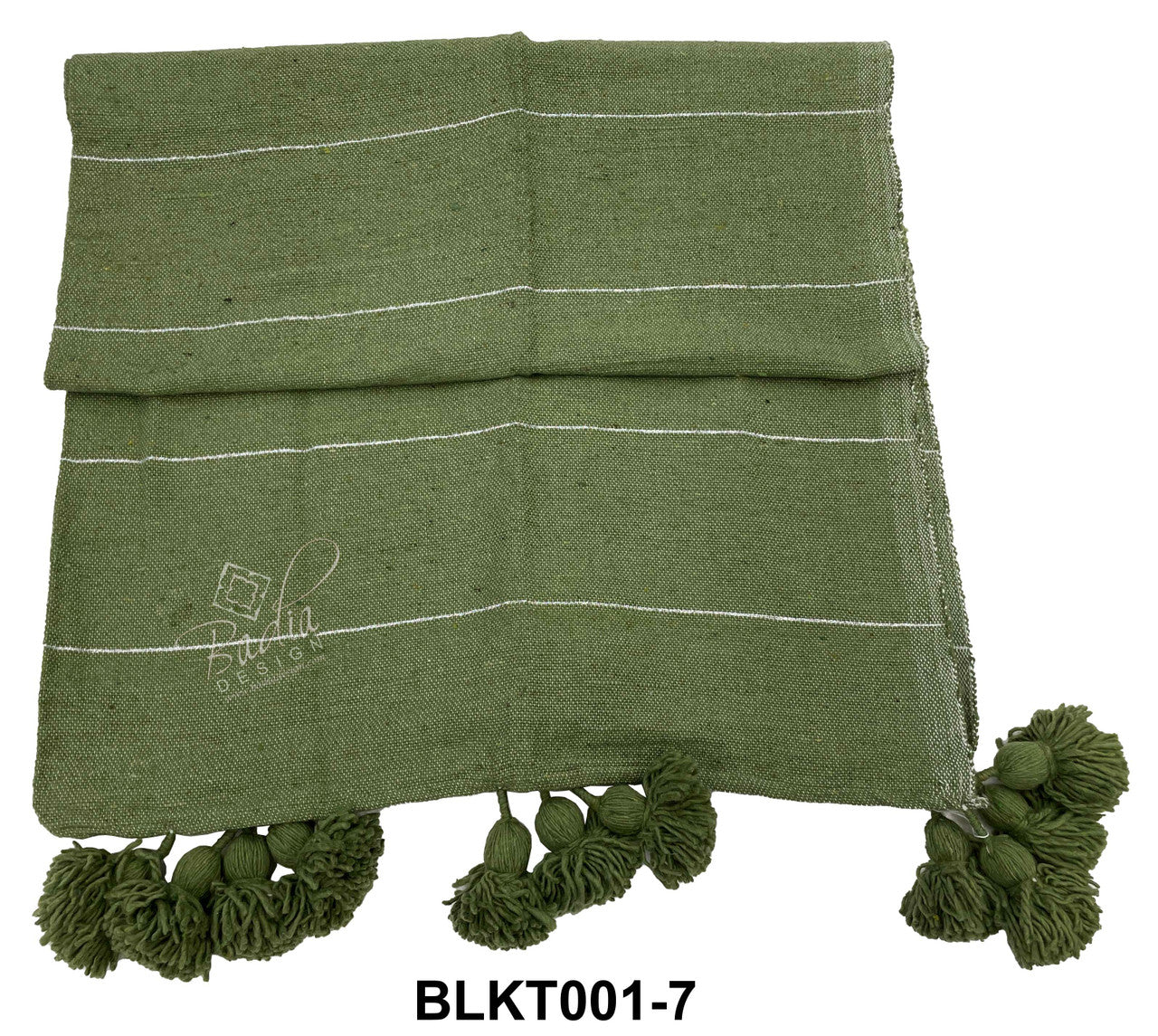 Throw Blankets with Pom-Poms