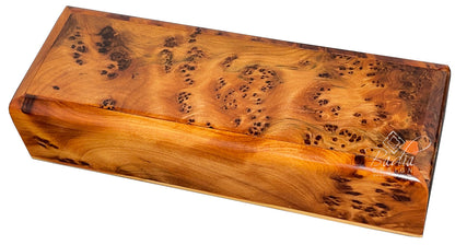 Thuya Burl Wood Domino Set