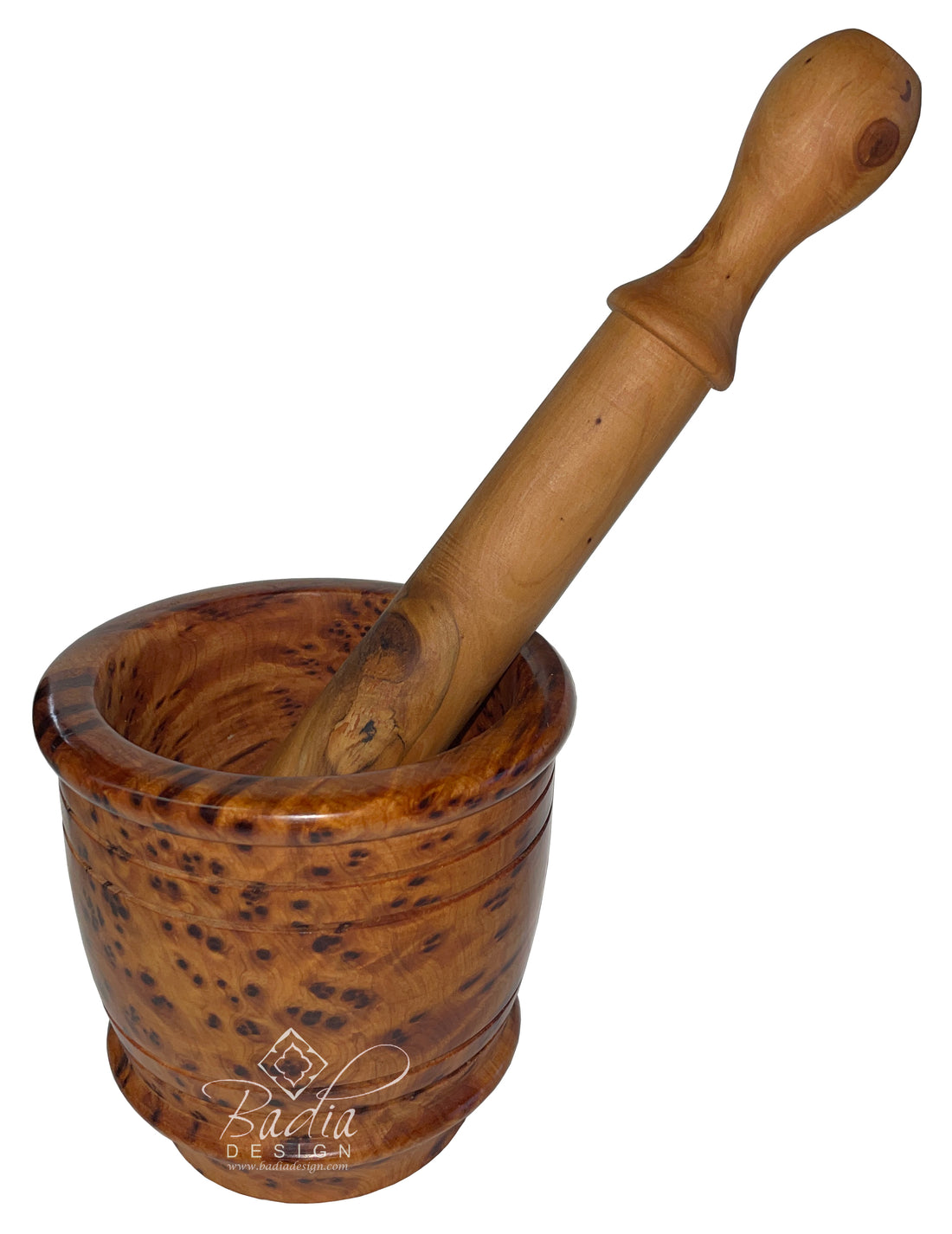 Thuya Wood Mortar And Pestle Set