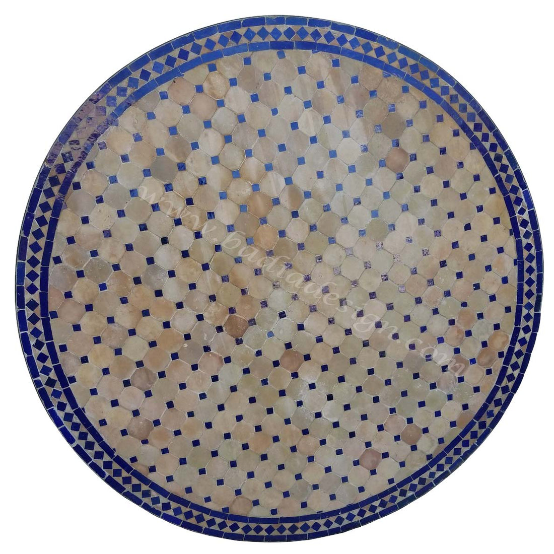 48" Moroccan Mosaic Tile Table Top
