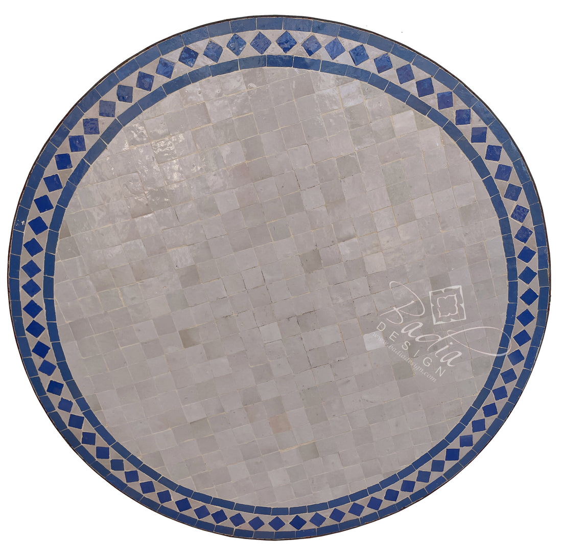 36" Round Moroccan Tile Table Top