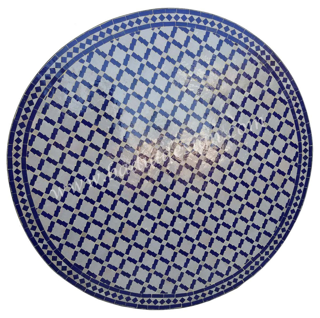 48" Moroccan Mosaic Tile Table Top