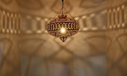 Oblong Shaped Brass Lantern