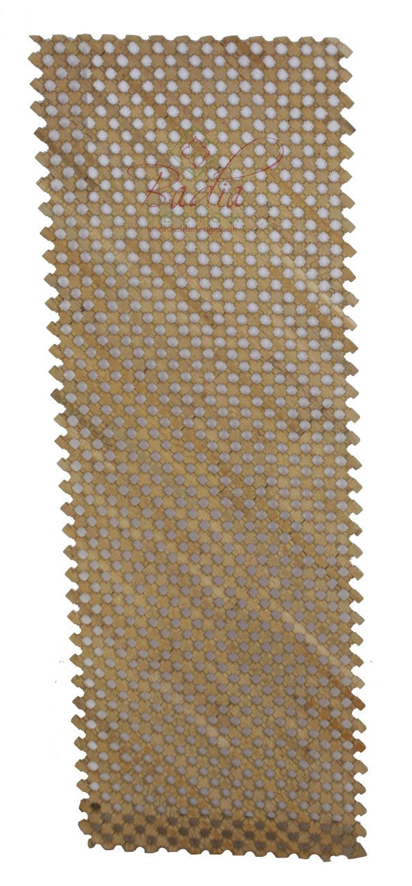 Moroccan Unstained Hand Carved Wooden Moucharabieh Panel