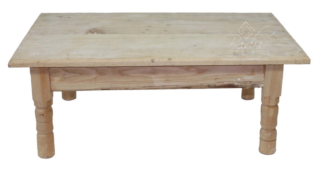 Moroccan Unstained Rectangular Cedar Table