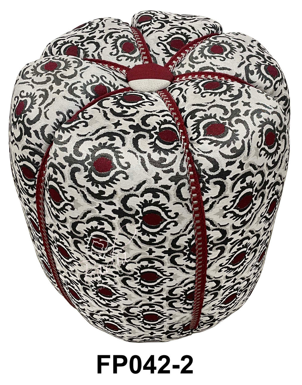 Multi-Color Moroccan Fabric Pouf