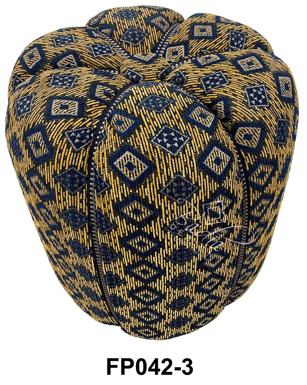 Multi-Color Moroccan Fabric Pouf