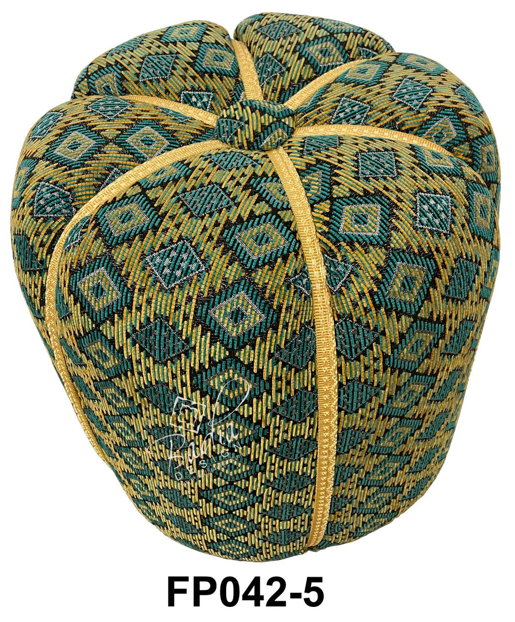 Multi-Color Moroccan Fabric Pouf