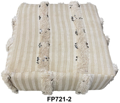 Square Wedding Sequence Ottoman