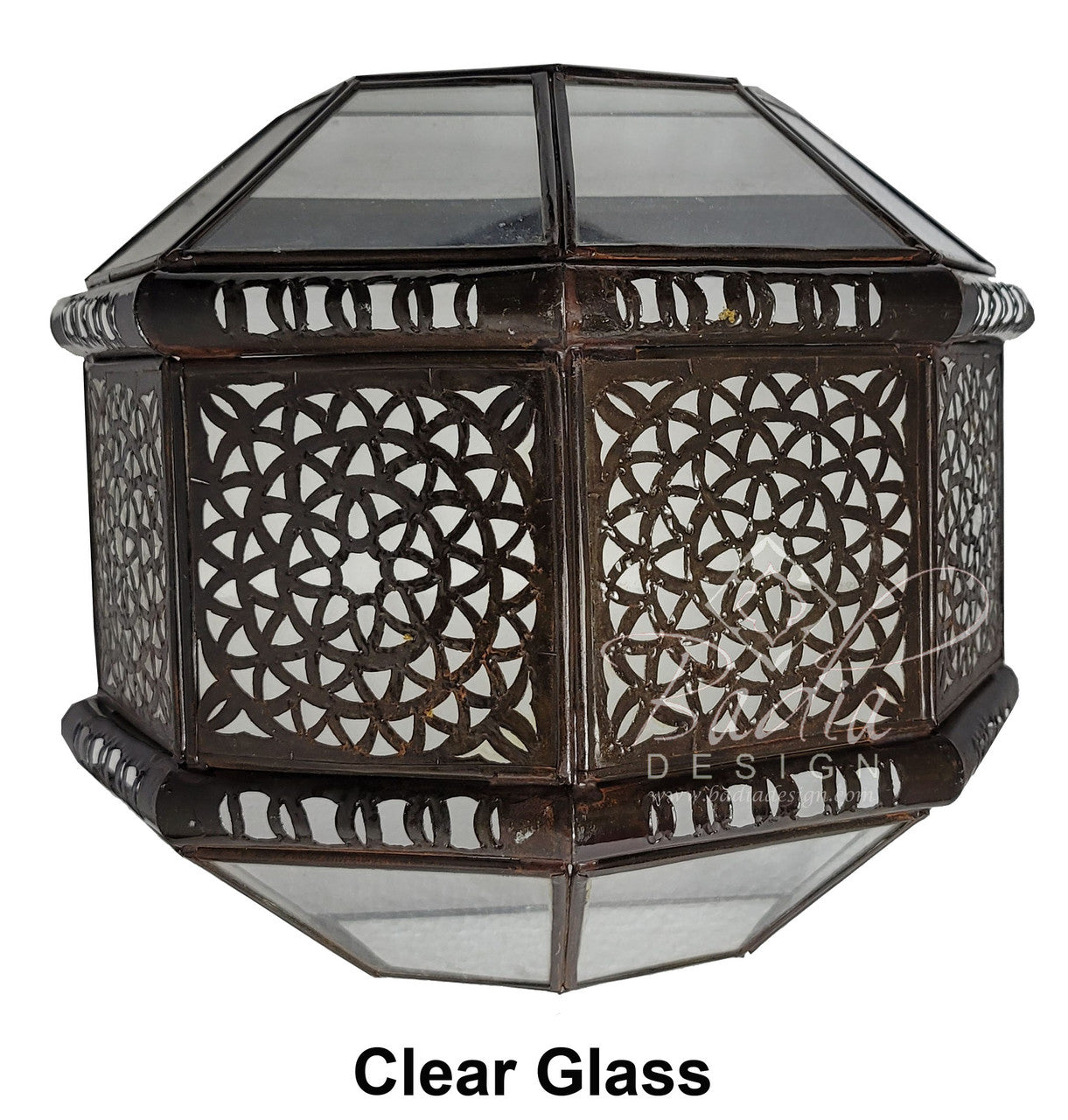 White and Clear Glass Wall Sconce