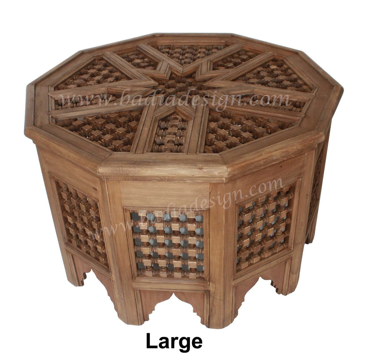 Moucharabieh Wooden Side Table