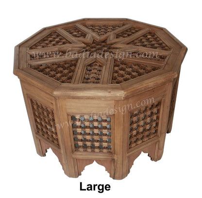 Moucharabieh Wooden Side Table